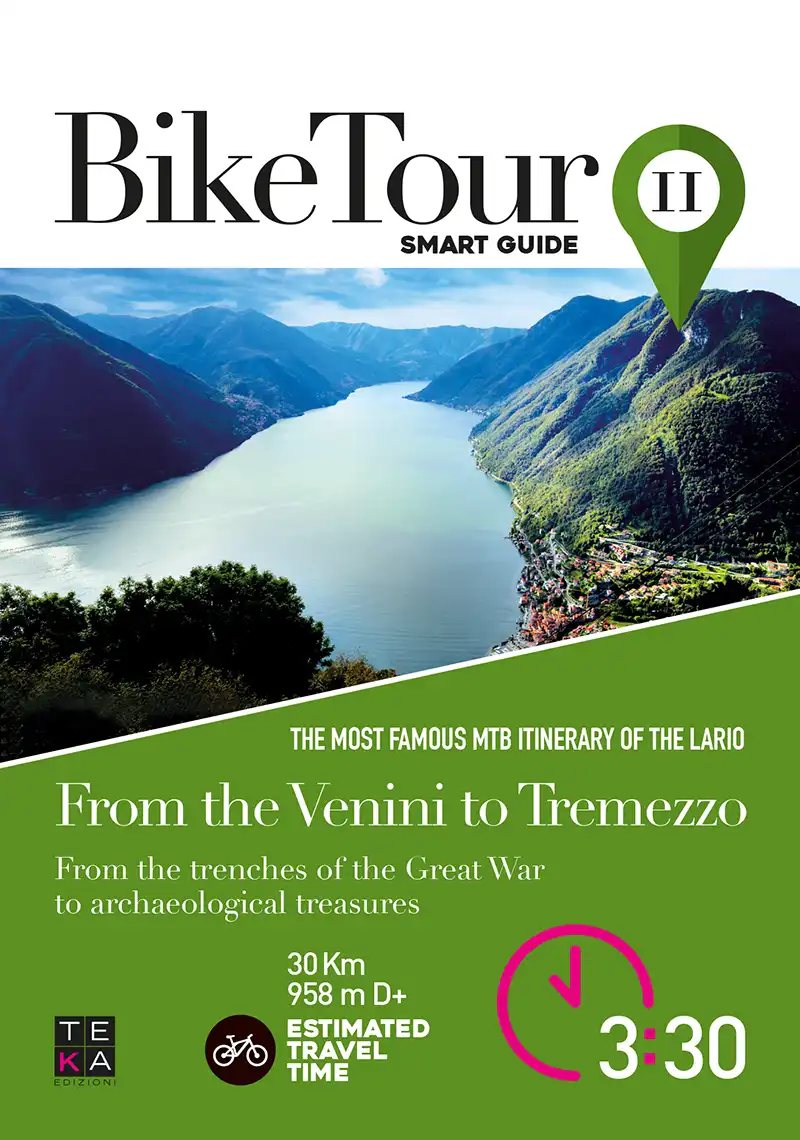 Smart guide itinerario pieghevole in inglese, bike tour, dal venini a tremezzo, teka edizioni