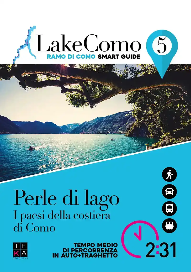 Smart guide itinerario pieghevole in italiano, lago di como, teka edizioni